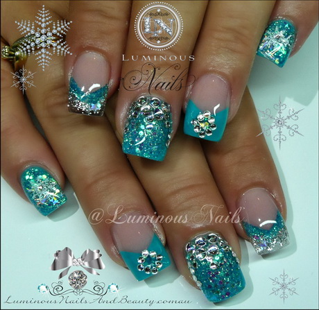 turquoise-nail-designs-58-7 Modele de unghii turcoaz
