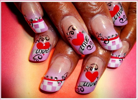 valentine-nail-art-design-13-15 Valentine nail art design