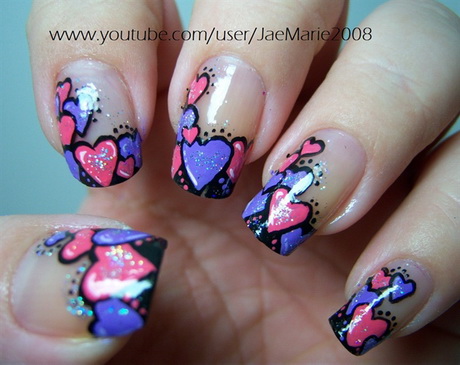valentine-nail-art-designs-87-14 Valentine nail art modele