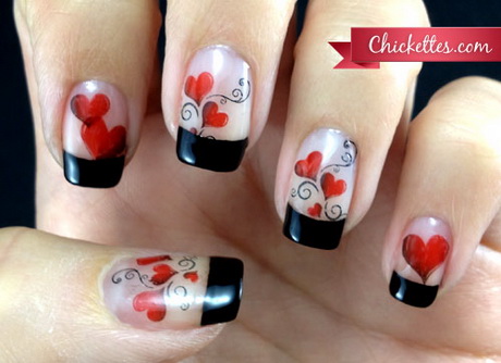 valentine-nail-art-ideas-68-15 Valentine nail art Idei