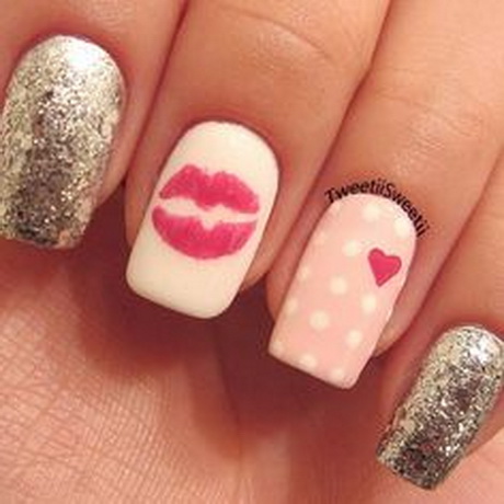 valentine-nail-art-ideas-68-17 Valentine nail art Idei