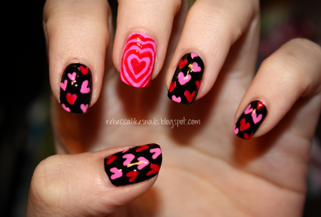 valentine-nail-art-ideas-68 Valentine nail art Idei