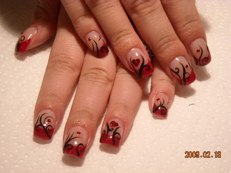 valentine-nail-art-15 Valentine nail art