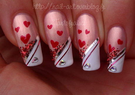 valentine-nail-design-ideas-08-19 Valentine idei de design de unghii