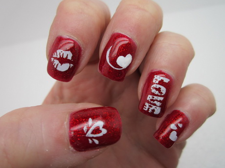 valentine-nail-design-85-7 Valentine design de unghii
