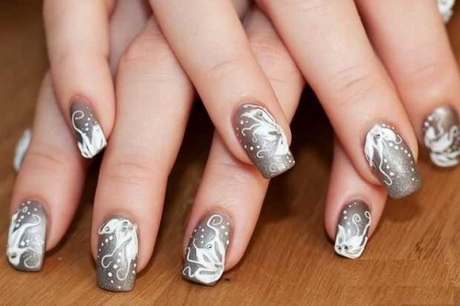 white-and-silver-nail-designs-15-2 Modele de unghii albe și argintii