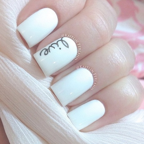 white-nail-art-designs-71-6 Modele de unghii albe