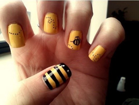 yellow-nail-designs-11-19 Modele de unghii galbene