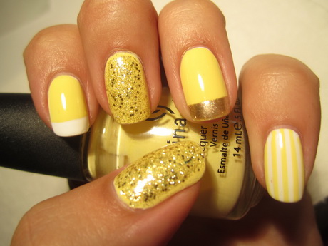 yellow-nail-designs-11-6 Modele de unghii galbene