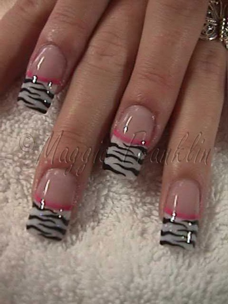 zebra-acrylic-nail-designs-37-14 Zebra modele de unghii acrilice