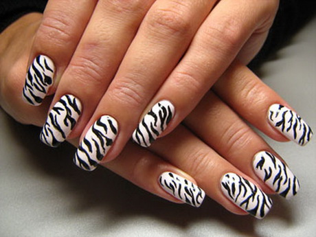 zebra-nail-design-43-3 Zebra design de unghii