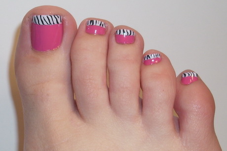 zebra-toe-nail-designs-42-6 Zebra toe unghii modele