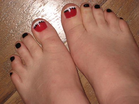 christmas-toe-nail-design-22-13 Crăciun deget de la picior de design de unghii