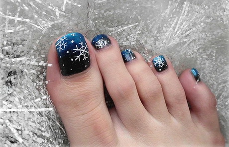 christmas-toe-nail-design-22-14 Crăciun deget de la picior de design de unghii