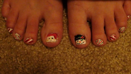 christmas-toe-nail-design-22-17 Crăciun deget de la picior de design de unghii