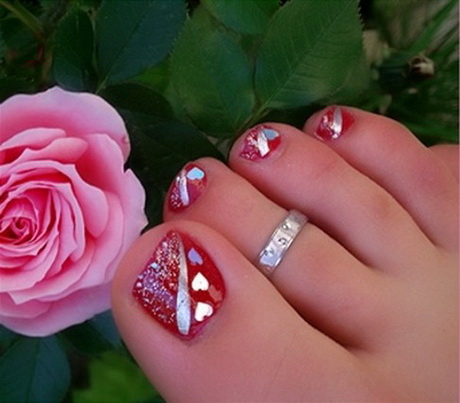 christmas-toe-nail-design-22-6 Crăciun deget de la picior de design de unghii