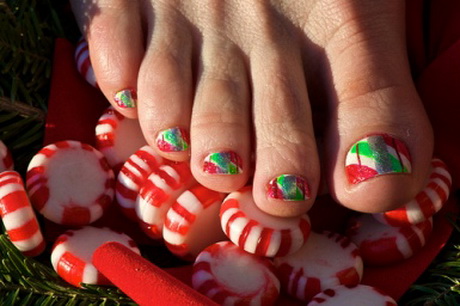 christmas-toe-nail-design-22-9 Crăciun deget de la picior de design de unghii