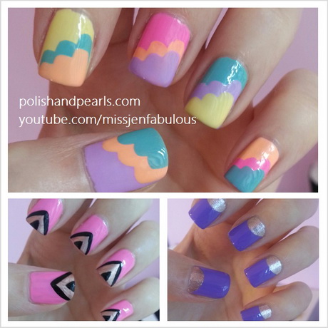 cool-easy-nail-designs-for-beginners-82_15 Modele de unghii Cool ușor pentru începători