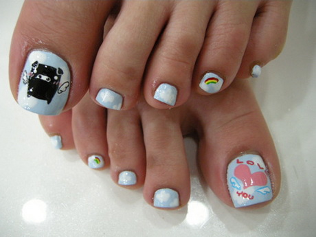 cute-toe-nails-designs-25-6 Drăguț toe cuie modele