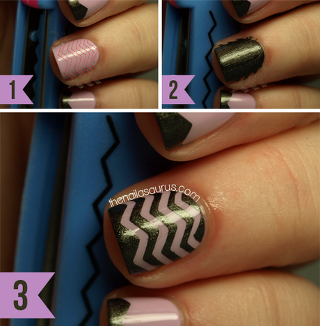 easy-nail-art-designs-with-tape-58_2 Design ușor de unghii cu bandă