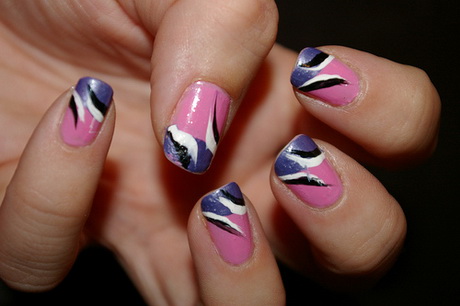 easy-nail-painting-designs-30_13 Modele ușoare de vopsire a unghiilor