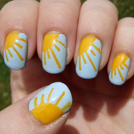 easy-summer-nails-designs-96_5 Modele ușoare de unghii de vară