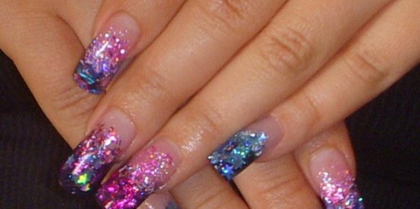 glitter-acrylic-nails-designs-63-6 Glitter unghii acrilice modele