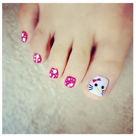 pretty-toe-nail-art-designs-54_19 Destul de deget de la picior nail art modele