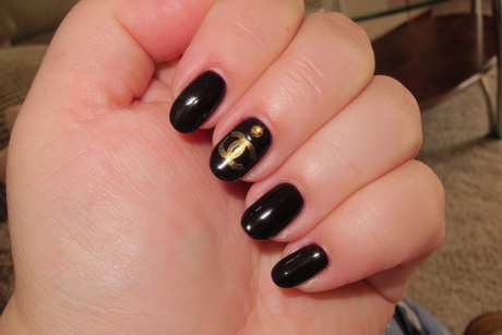 black-design-nails-20_14 Unghii de design negru