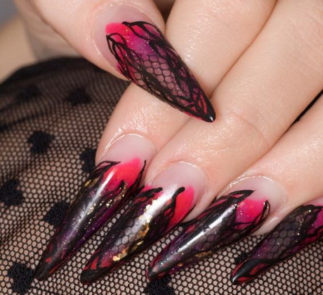 black-design-nails-20_8 Unghii de design negru