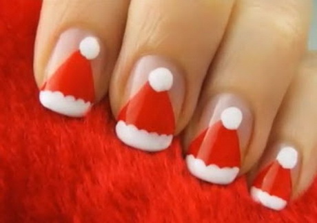 easy-to-do-christmas-nails-27_5 Ușor de făcut unghiile de Crăciun