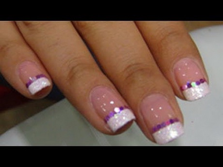 french-glitter-nails-04 Franceză sclipici Unghii