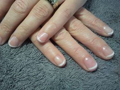 french-manicure-short-nails-11_12 Manichiură franceză unghii scurte