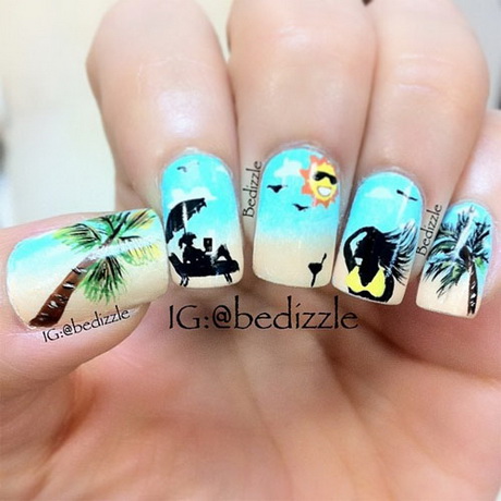 nail-art-for-summer-27_15 Nail art pentru vara