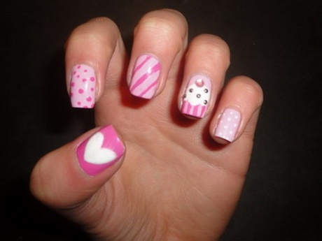 pink-and-white-nail-94_11 Unghii roz și alb