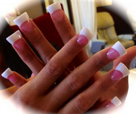 pink-and-white-nail-94_9 Unghii roz și alb