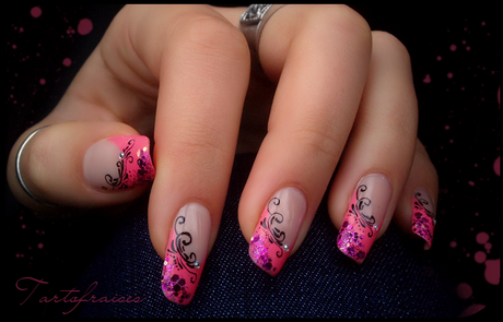 pink-french-nails-23 Roz unghii franceze