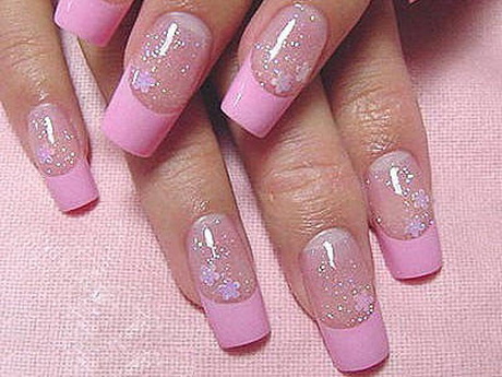 pink-french-nails-23_5 Roz unghii franceze