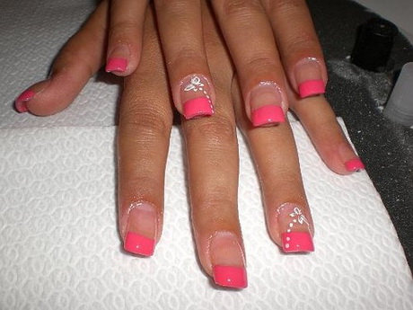 pink-french-nails-23_7 Roz unghii franceze