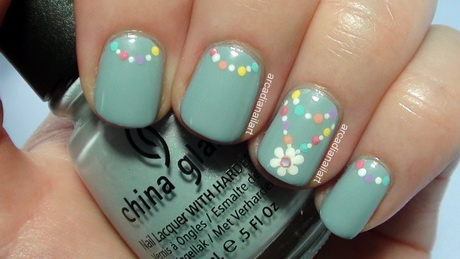 simple-flower-nail-designs-62_12 Modele simple de unghii de flori