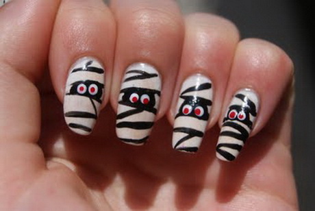 simple-halloween-nail-designs-40_8 Modele simple de unghii de halloween