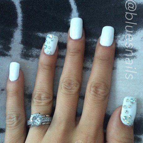 white-design-nails-89_6 Unghii de design alb
