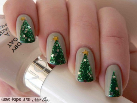 christmas-easy-nail-designs-87_16 Crăciun ușor de unghii modele