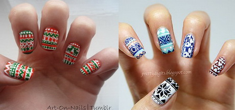 christmas-nail-art-designs-easy-87_16 Crăciun nail art modele ușor