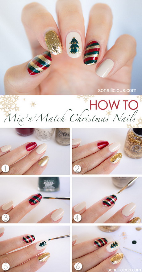 christmas-nail-designs-for-beginners-30_18 Modele de unghii de Crăciun pentru începători