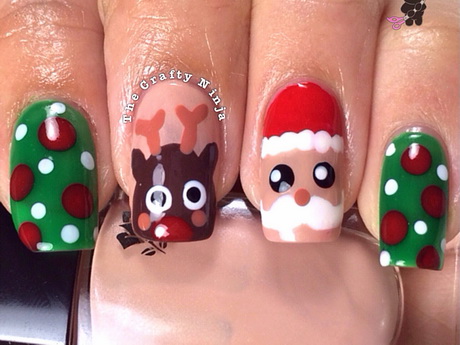 christmas-santa-nails-23_7 Crăciun cuie Moș Crăciun