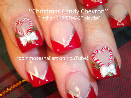 easy-to-do-christmas-nail-designs-10 Ușor de făcut modele de unghii de Crăciun