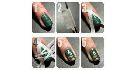 easy-to-do-christmas-nail-designs-10_3 Ușor de făcut modele de unghii de Crăciun