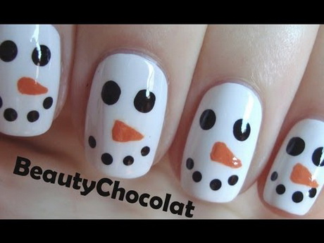 easy-to-do-christmas-nail-designs-10_8 Ușor de făcut modele de unghii de Crăciun