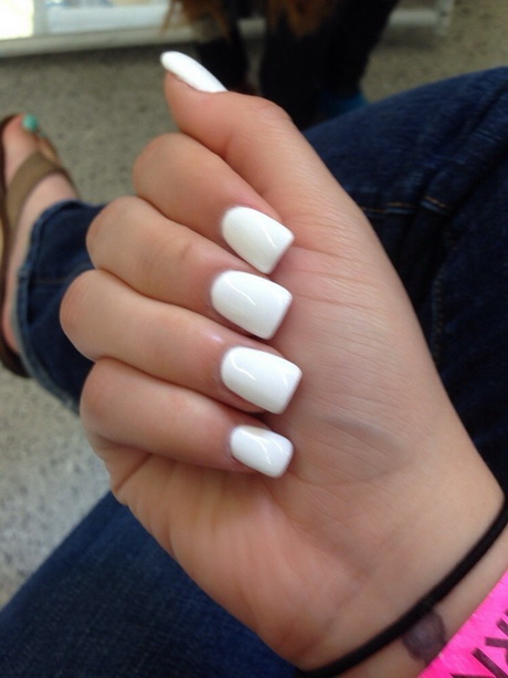 gel-white-nails-51_5 Gel Unghii albe